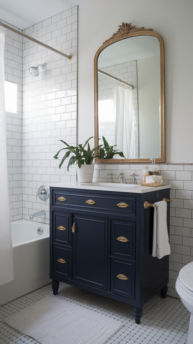 21 Stylish Small Bathroom Designs That Make A Big Impact | Small ... for Creating Big Impact in Small Bathrooms Innovative Design Strategies