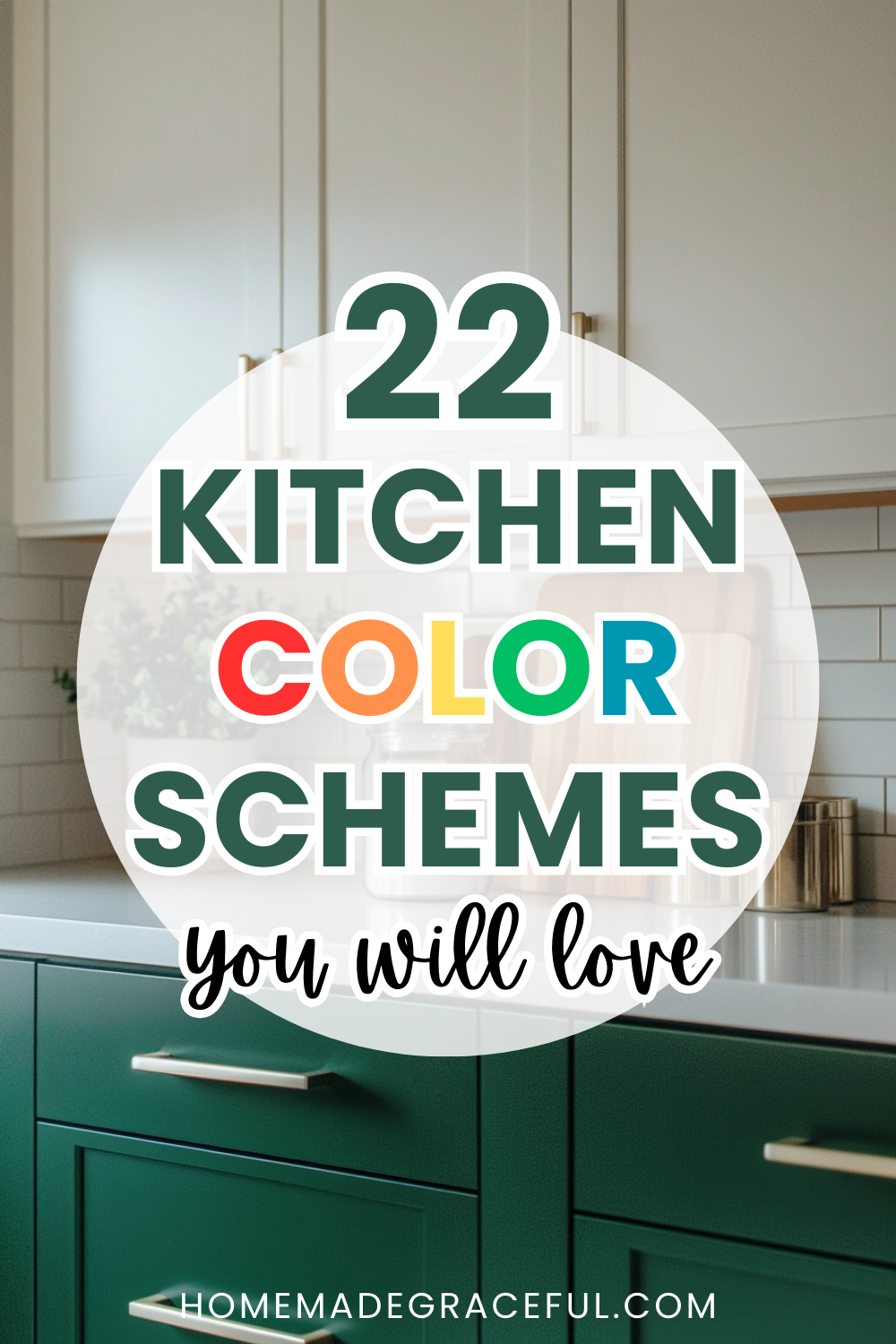 22 Inspiring Kitchen Color Schemes You'll Fall In Love With | Kitchen ... intended for