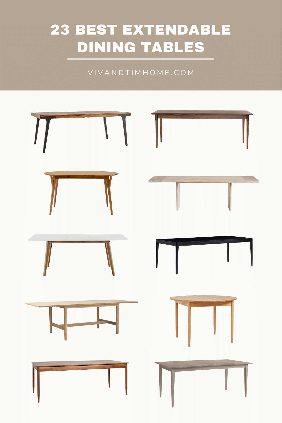 23 Best Extendable Dining Tables To Maximize Seating! - Viv &amp;Amp; Tim within Navigating Dining Room Table Seating Maximizing Space and Flow