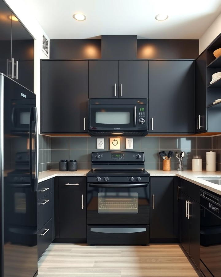 Creating a Cohesive Look with Black Kitchen Appliances