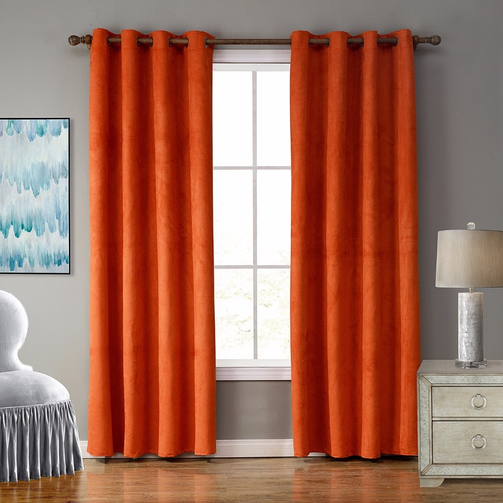 25 Perfect Orange Curtains For Living Room - Home Decoration And ... for