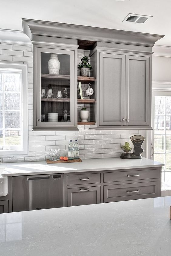 25+ Ways To Style Grey Kitchen Cabinets throughout Transform Your Kitchen with These Stunning Grey Cabinet Ideas
