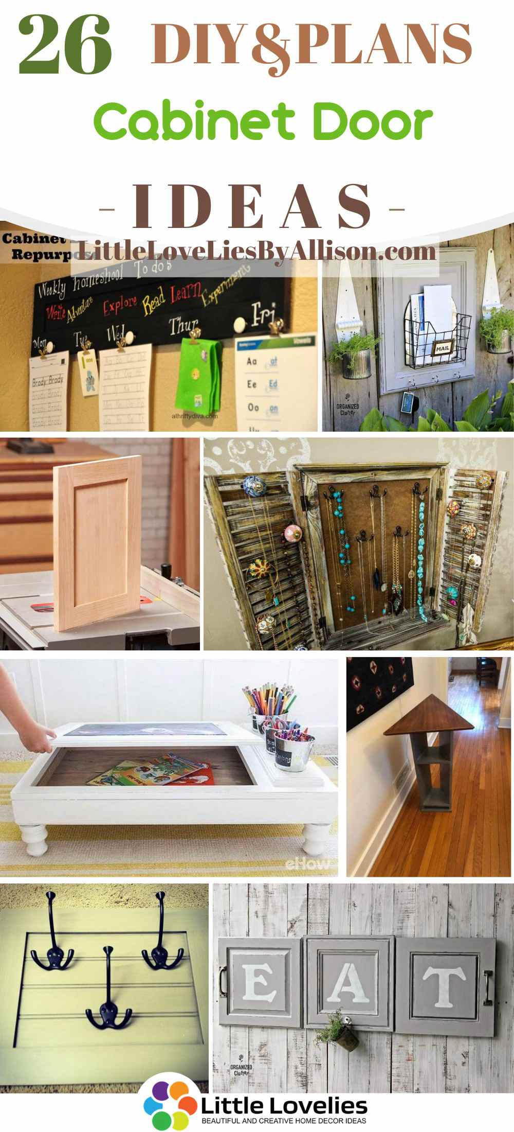 26 Diy Cabinet Door Ideas Repurpose Your Old Doors within
