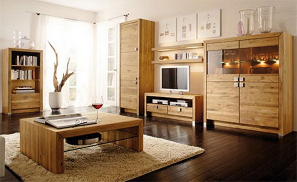 27 Excellent Wood Living Room Furniture Examples - Interior Design ... with Natural Wood Living Room Furniture
