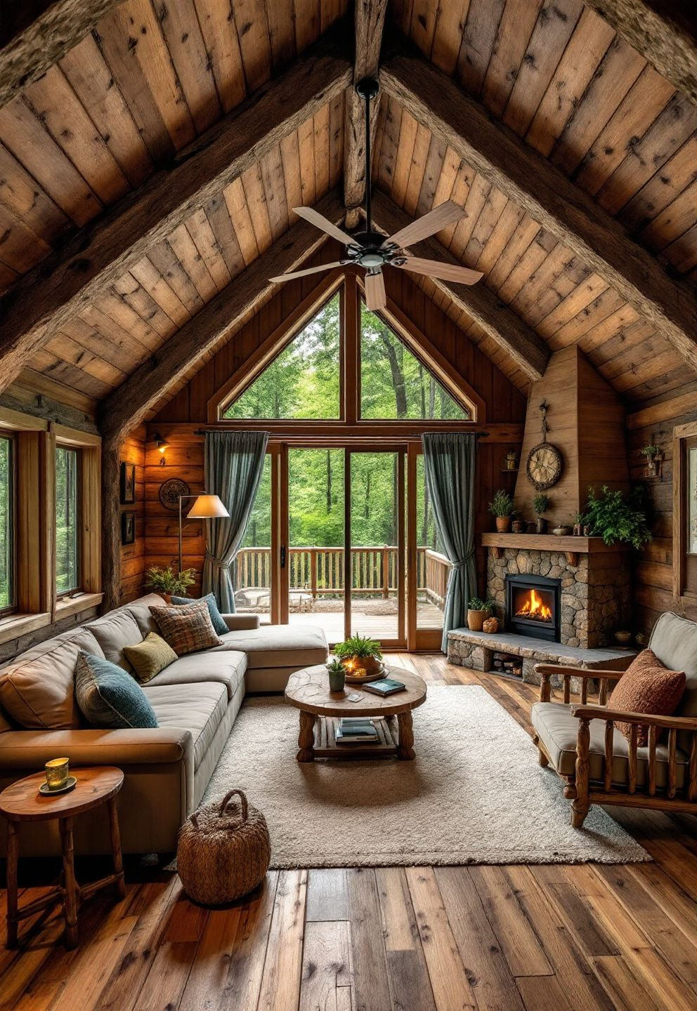 29 Minimalist Meets Rustic In These Small Cabin Interiors | Rustic ... inside