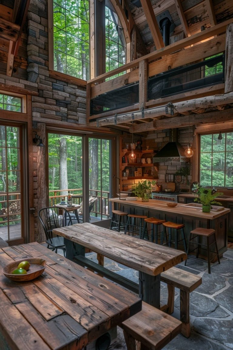 29 Small Cabin Interior Ideas For Cozy And Stylish Living - Courtneys World throughout Transforming Your Tiny Haven Small Cottage Interior Design Inspiration