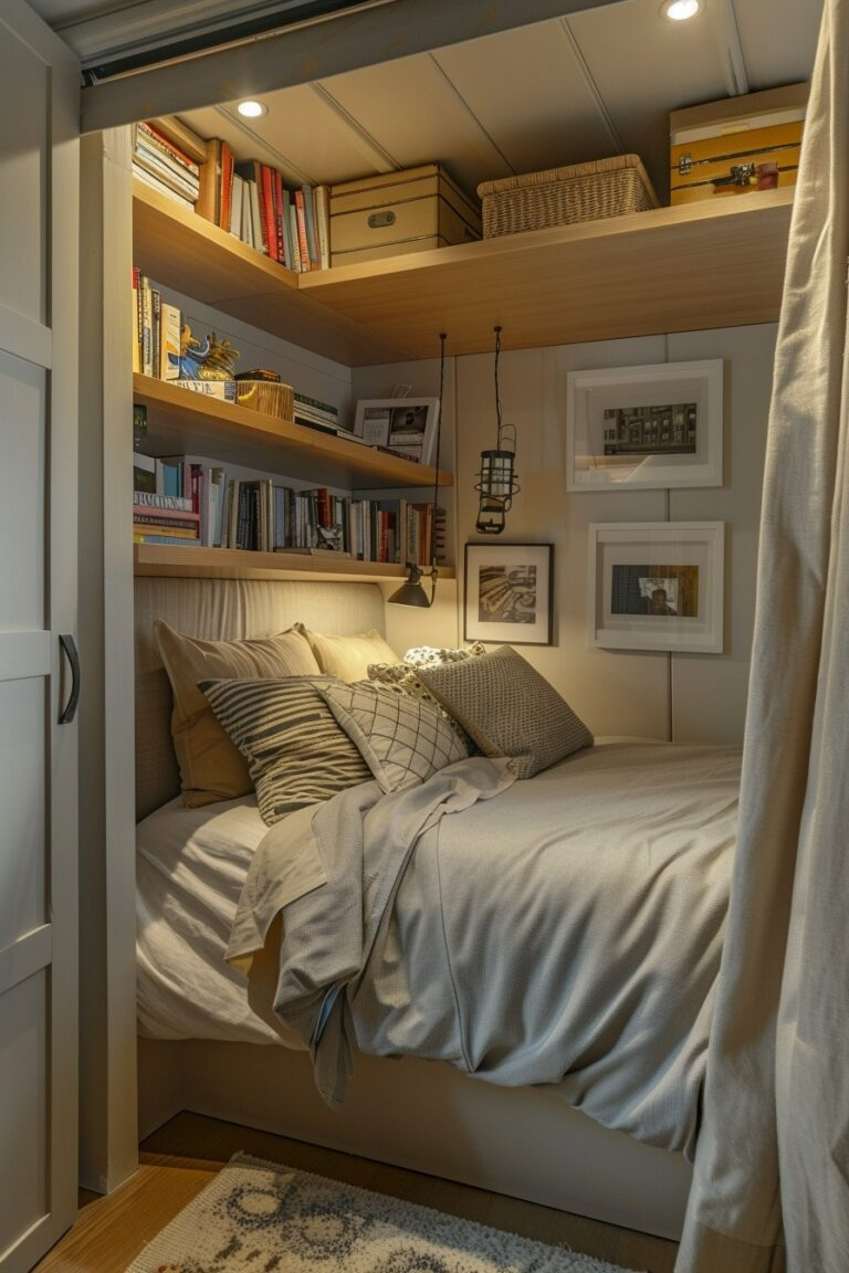 29 Tiny Bedroom Ideas To Maximize Your Space - My Elegant Home intended for