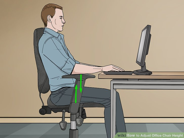 3 Ways To Adjust Office Chair Height - Wikihow for