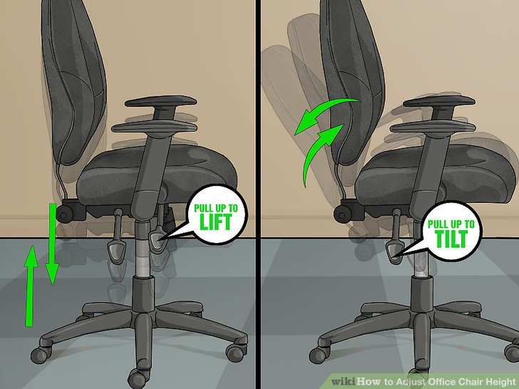 3 Ways To Adjust Office Chair Height - Wikihow pertaining to Troubleshooting Common Office Chair Height Issues and Their Solutions