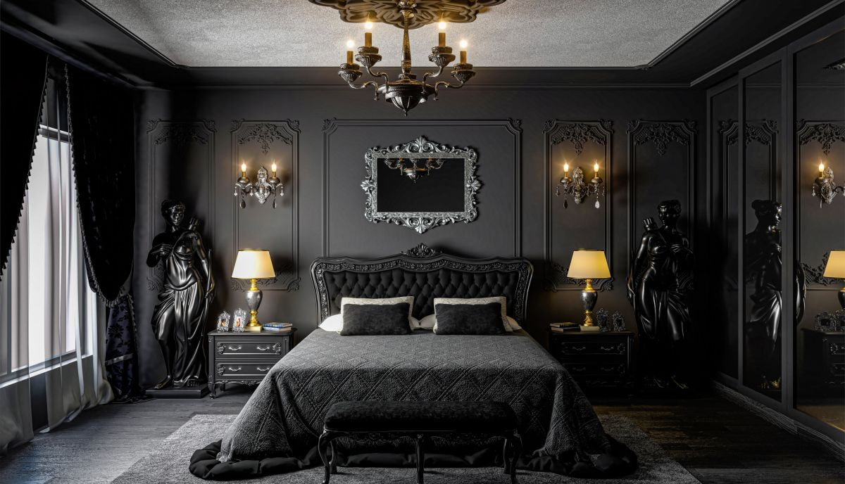 30+ Gothic Bedroom Decor Ideas For A Dark And Dramatic Bedroom with Gothic Home Design Ideas