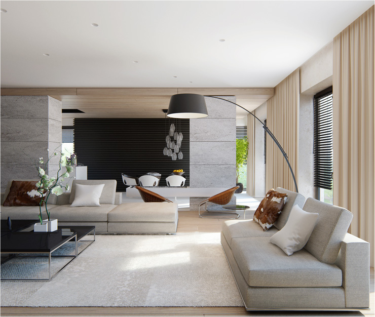 30 Magnificent Contemporary Living Room Designs By Alexandra Fedorova ... in