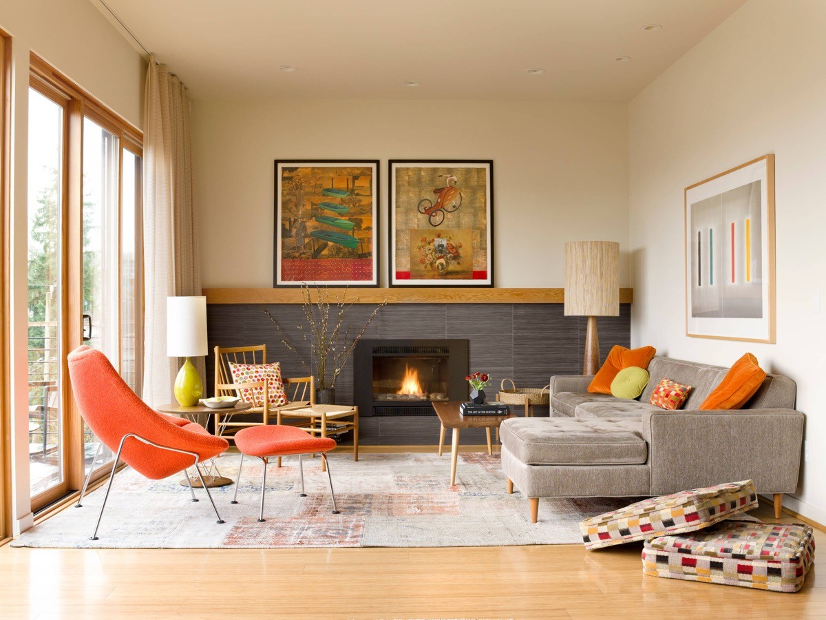 30 Mesmerizing Mid-Century Modern Living Rooms And Their Design Guides regarding Navigating Color Palettes for Your Mid Century Modern Design