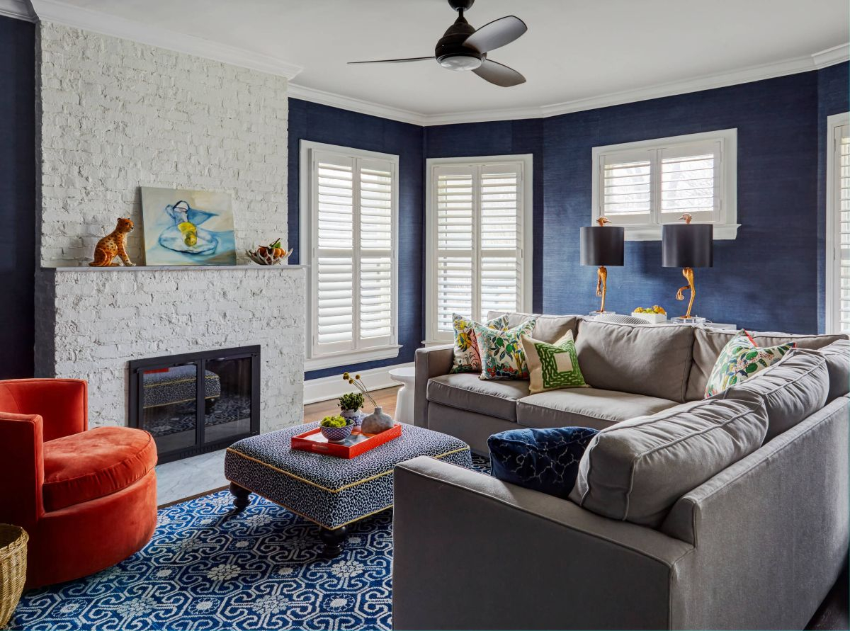 35 Blue Living Rooms Made For Relaxing with