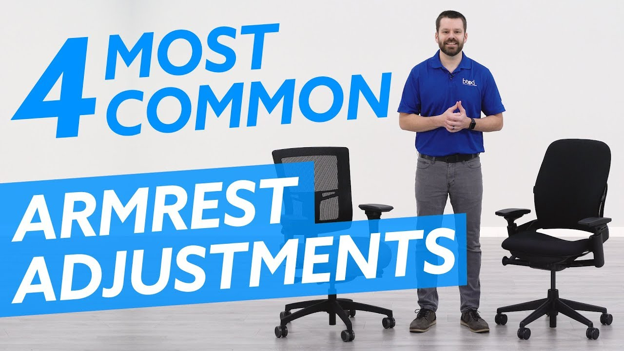 4 Most Common Office Chair Armrest Adjustments - Youtube throughout