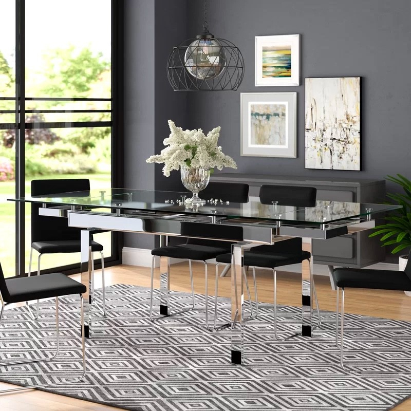 41 Extendable Dining Tables To Maximize Your Space throughout Maximizing Your Space With a Versatile Extendable Glass Dining Table