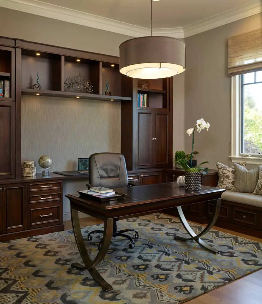 45 Stylish Yet Productive Home Office Design Ideas (Photo Gallery ... regarding The Art of Ergonomics Essential Home Office Design Principles
