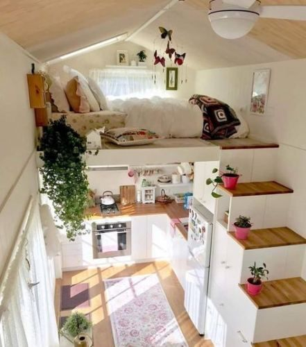49 Ideas House Aesthetic Tiny | Tiny House Interior Design, Tiny House ... in Transform Your Tiny Home with These Brilliant Interior Design Tricks