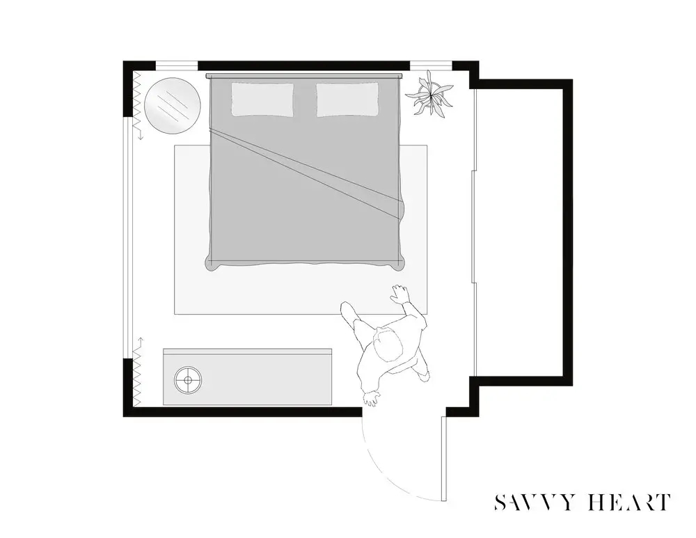 5 Layout Ideas For A 12 X 12 Square Bedroom (W/ Floor Plans) | The ... within Design Inspiration to Make Your Square Bedroom Shine