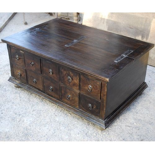 50 Best Collection Of Dark Wood Coffee Table Storages pertaining to Dark Wood Coffee Tables With Storage