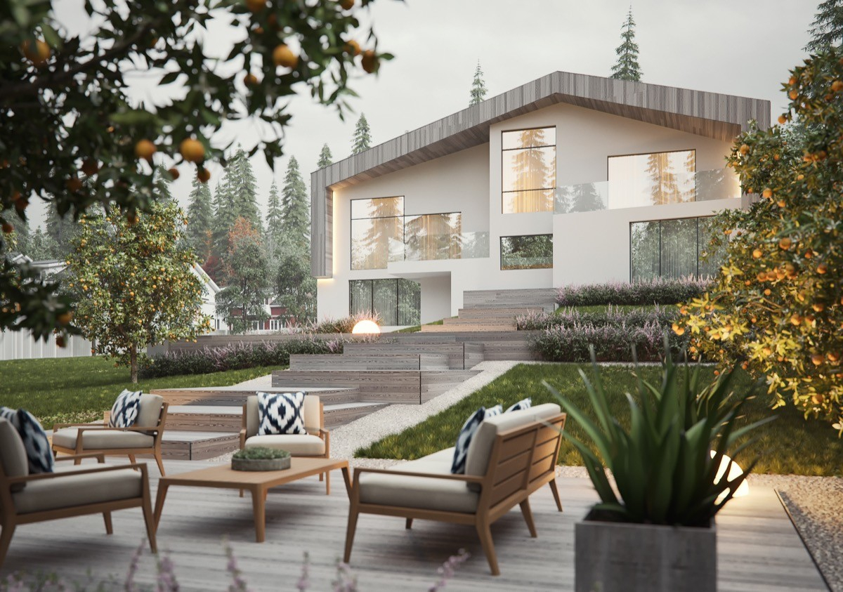 50 Stunning Modern Home Exterior Designs That Have Awesome Facades regarding Outside Home Design Ideas
