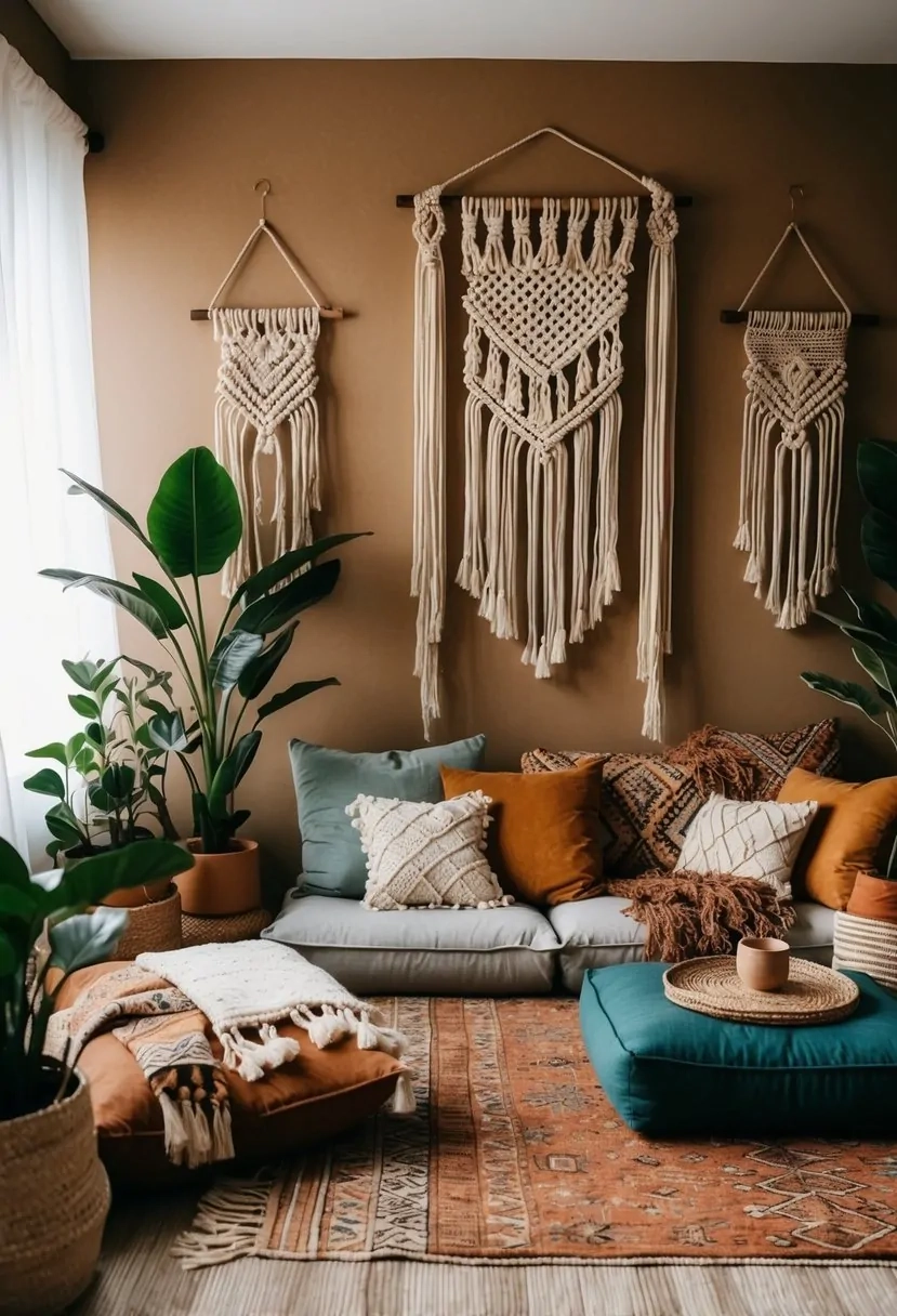 51+ Boho Living Room Ideas For Cozy And Chic Style: Transform Your ... throughout Your Essential Guide to Crafting a Cozy Boho Living Space