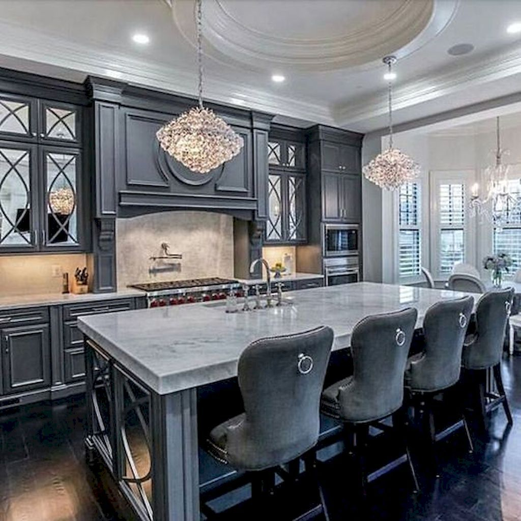 59 Awesome Gray Kitchen Cabinet Design Ideas | Grey Kitchen Designs ... regarding
