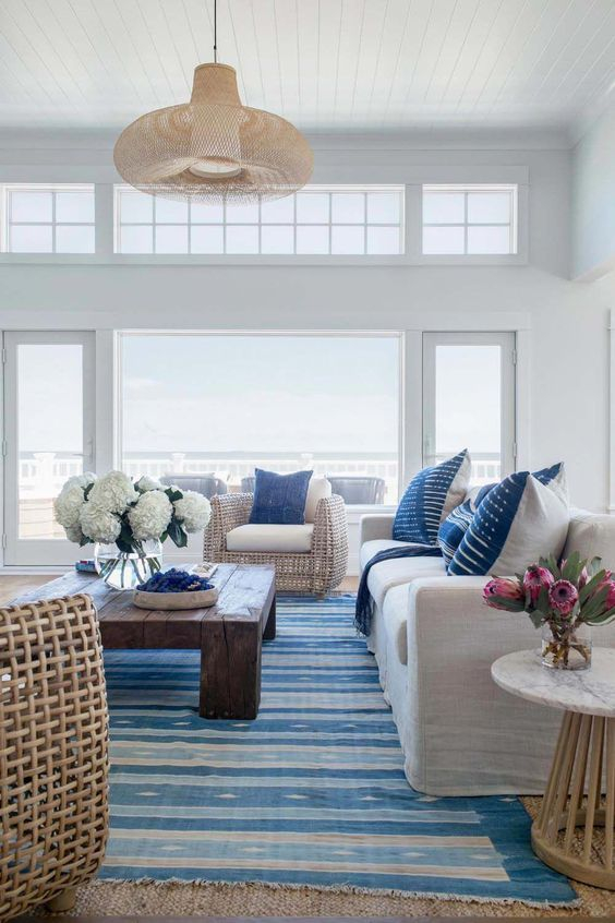 59 Sea And Beach Inspired Living Rooms - Digsdigs pertaining to Bringing the Outdoors In Brilliant Coastal Living Room Touches