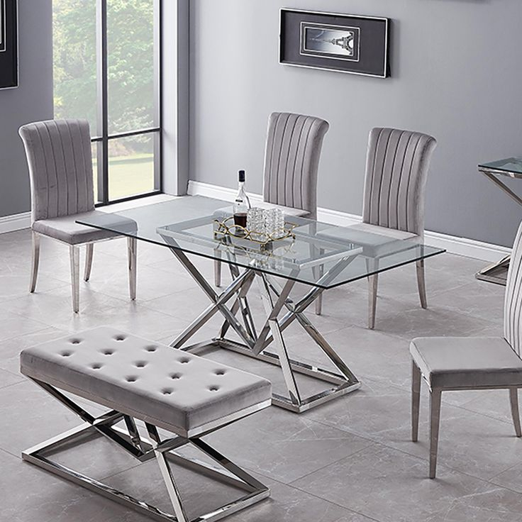 71&quot; Minimalist Tempered Glass Top Rectangle Dining Table | Homary ... with Exploring the Enduring Appeal of Glass Top Rectangle Dining Tables