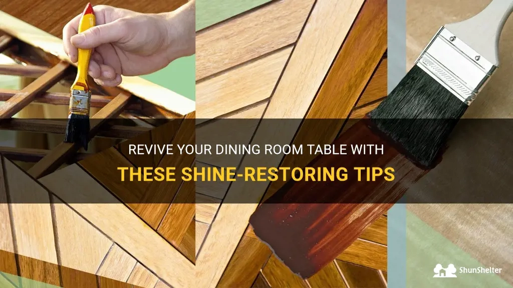 8 Easy Tips For Reviving The Shine On Your Dining Table pertaining to From Drab to Fab Reviving Your Dining Table with Paint