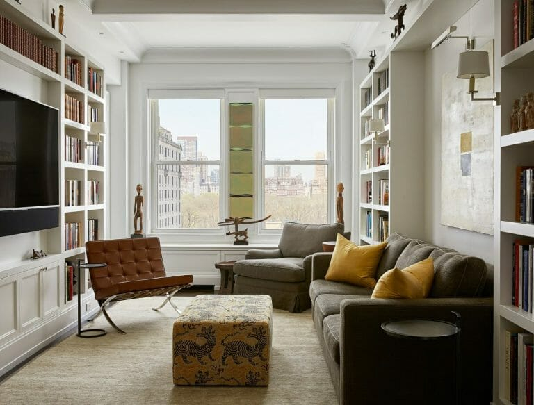 9 Designer-Ideas To Overcome An Awkward Living Room Layout - Decorilla ... within