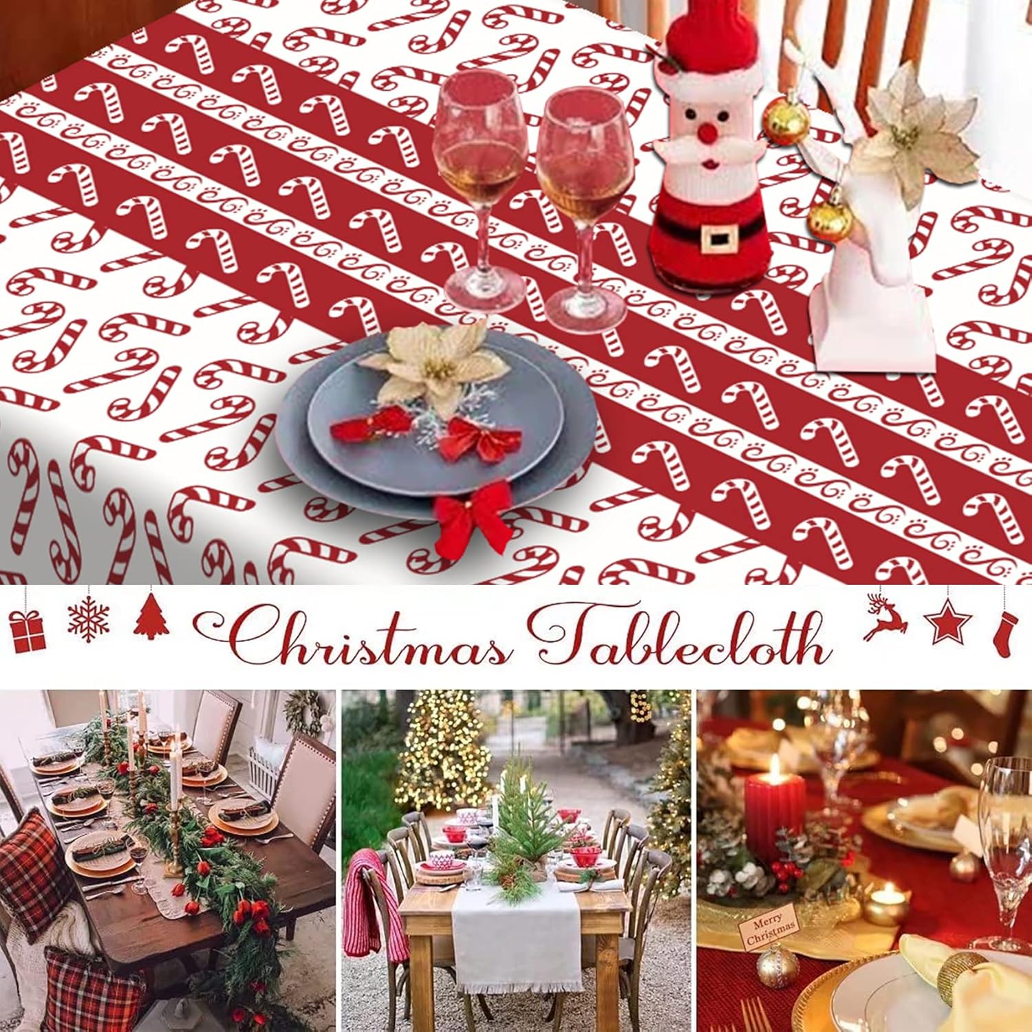 Affordable Modern Christmas Tablecloths – Stylish & Budget-Friendly Options