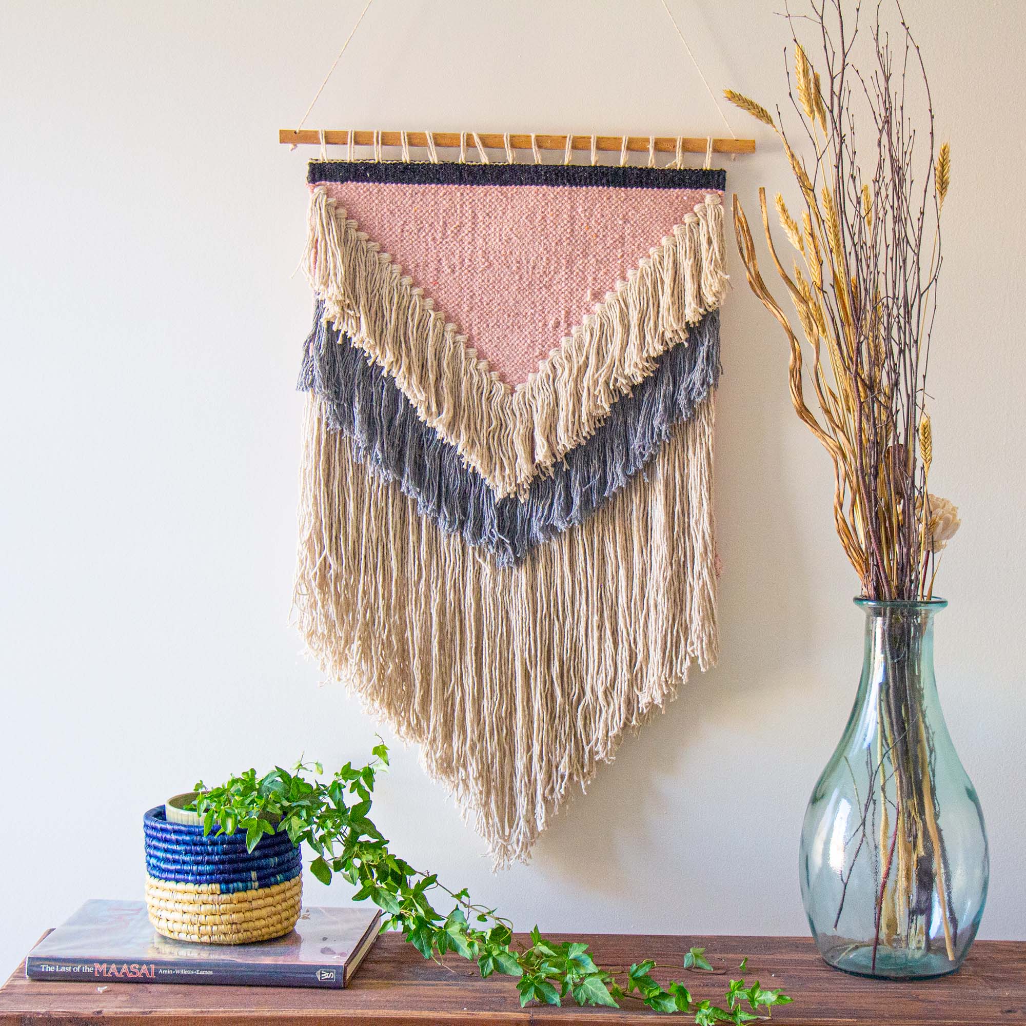 How to Make a Basic Loom and African Wall Hanging DIY for Your Home