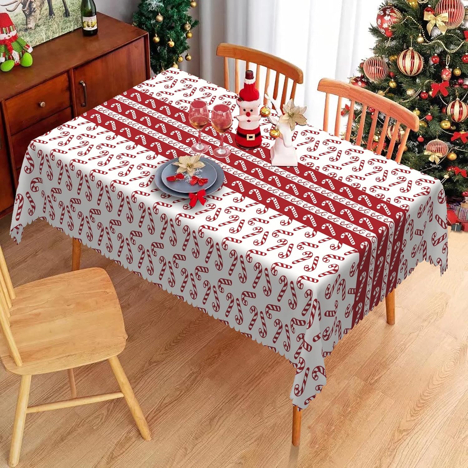 Minimalist & Festive, Best Modern Christmas Tablecloths for a Classy Celebration