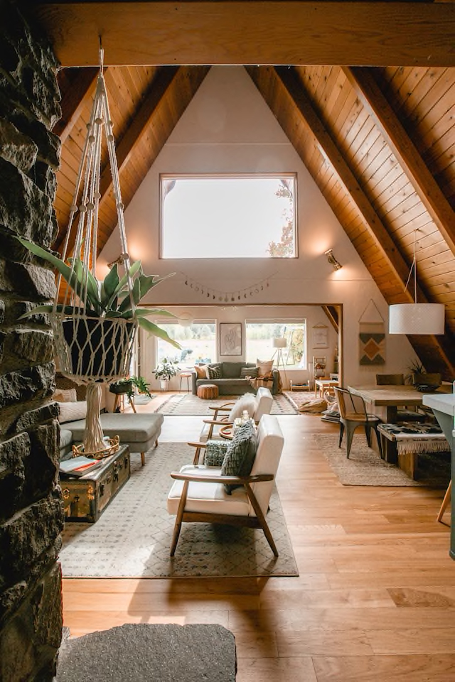 A Beautifully Renovated A-Frame With Views Of Oregon’s Mt. Hood | A ... with regard to From Cozy to Chic Transforming Your A-Frame Interior