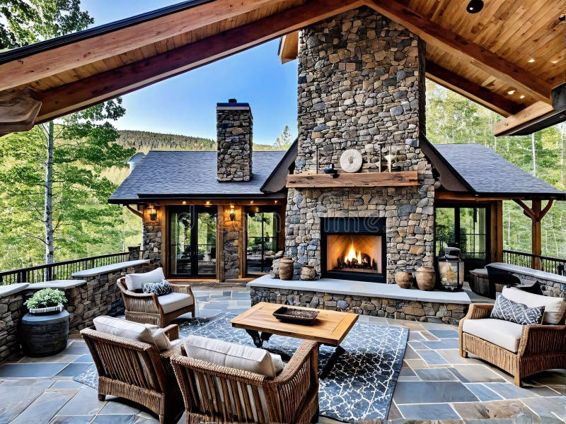 A Captivating Blend Of Rustic Charm And Modern Comfort Mountain Cabin ... in