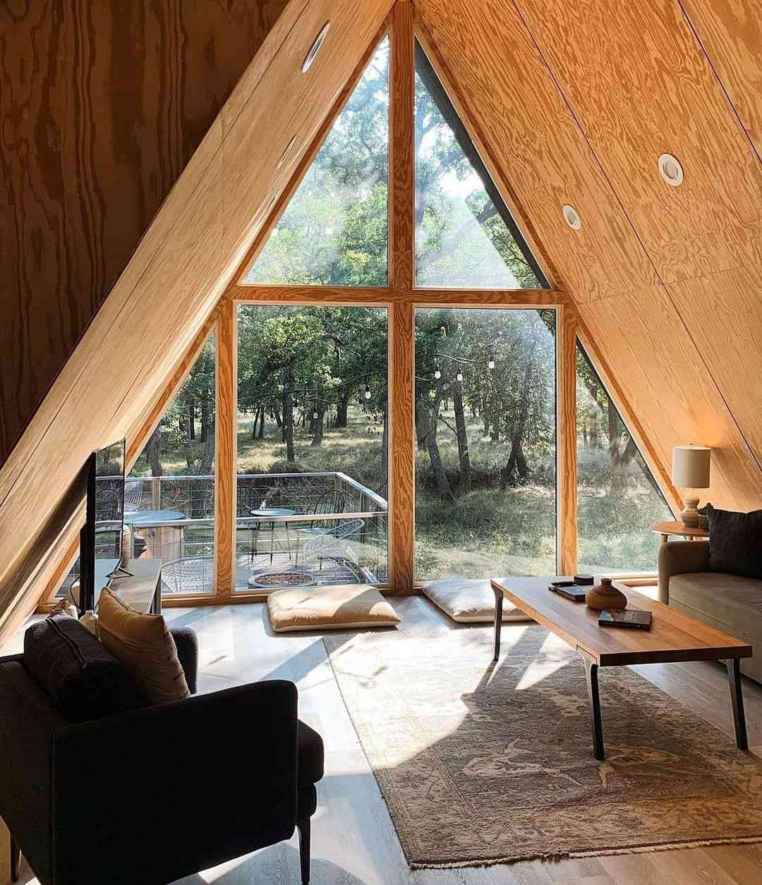 A Frame Interior Unique Interior, Hillside Views Highlight New A Frame regarding From Cozy to Chic Transforming Your A-Frame Interior
