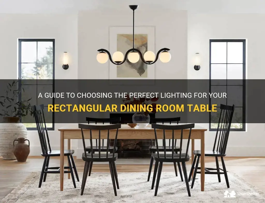 A Guide To Choosing The Perfect Lighting For Your Rectangular Dining ... inside