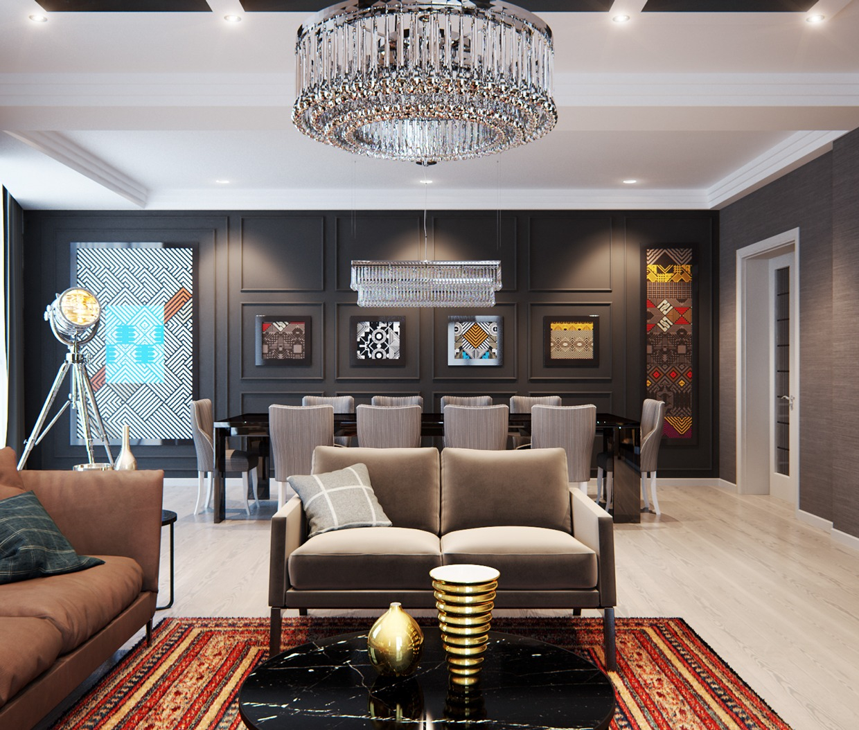 A Modern Interior Home Design Which Combining A Classic Decor That ... throughout