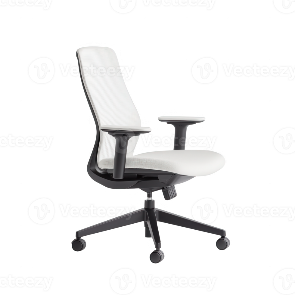 A Modern White Office Chair Designed For Comfort And Productivity ... with regard to