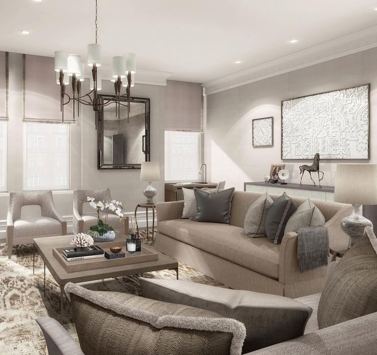 A Preview Of One Of The Most Recent Projects We’ve Designed. A Calm And ... in Timeless Living Room Designs Featuring the Versatile Leather Couch