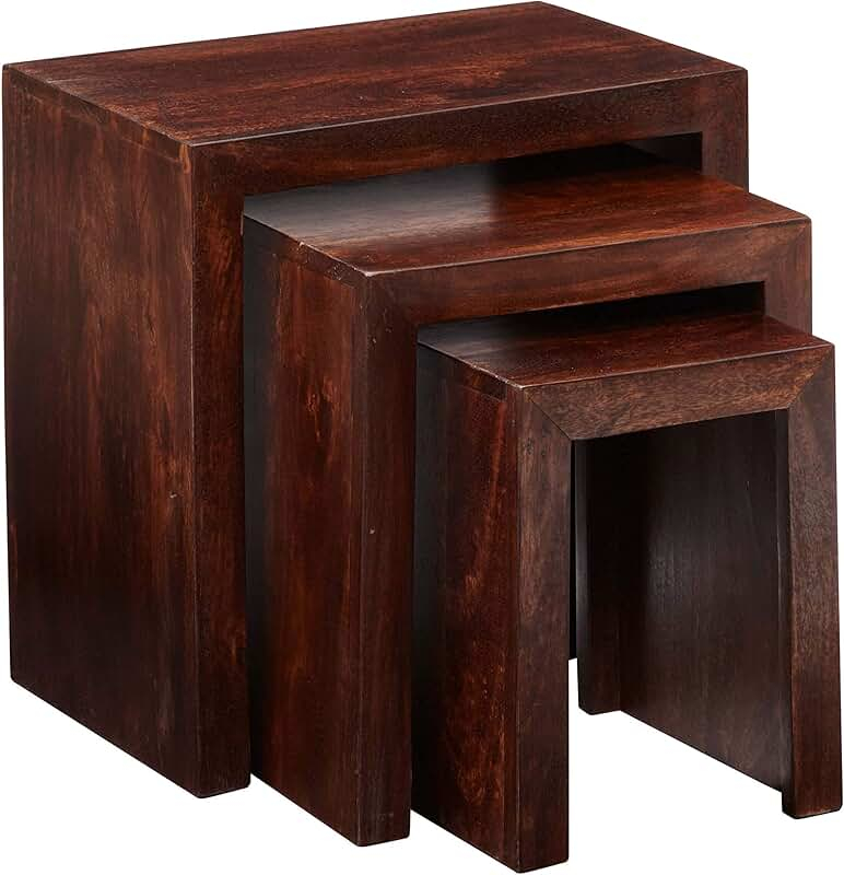 Amazon.co.uk: Dark Wood Coffee Table in Dark Wood Coffee Tables Uk