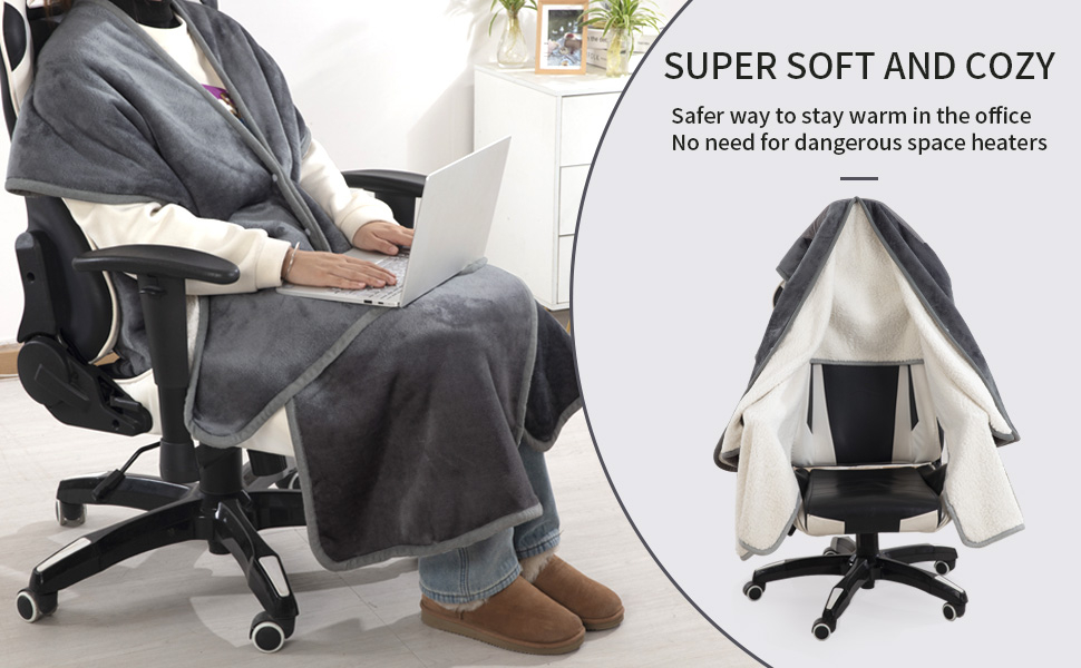 Amazon.com: Balapet Snuggle Chair Blanket, Thick Warm Fleece Sherpa ... within