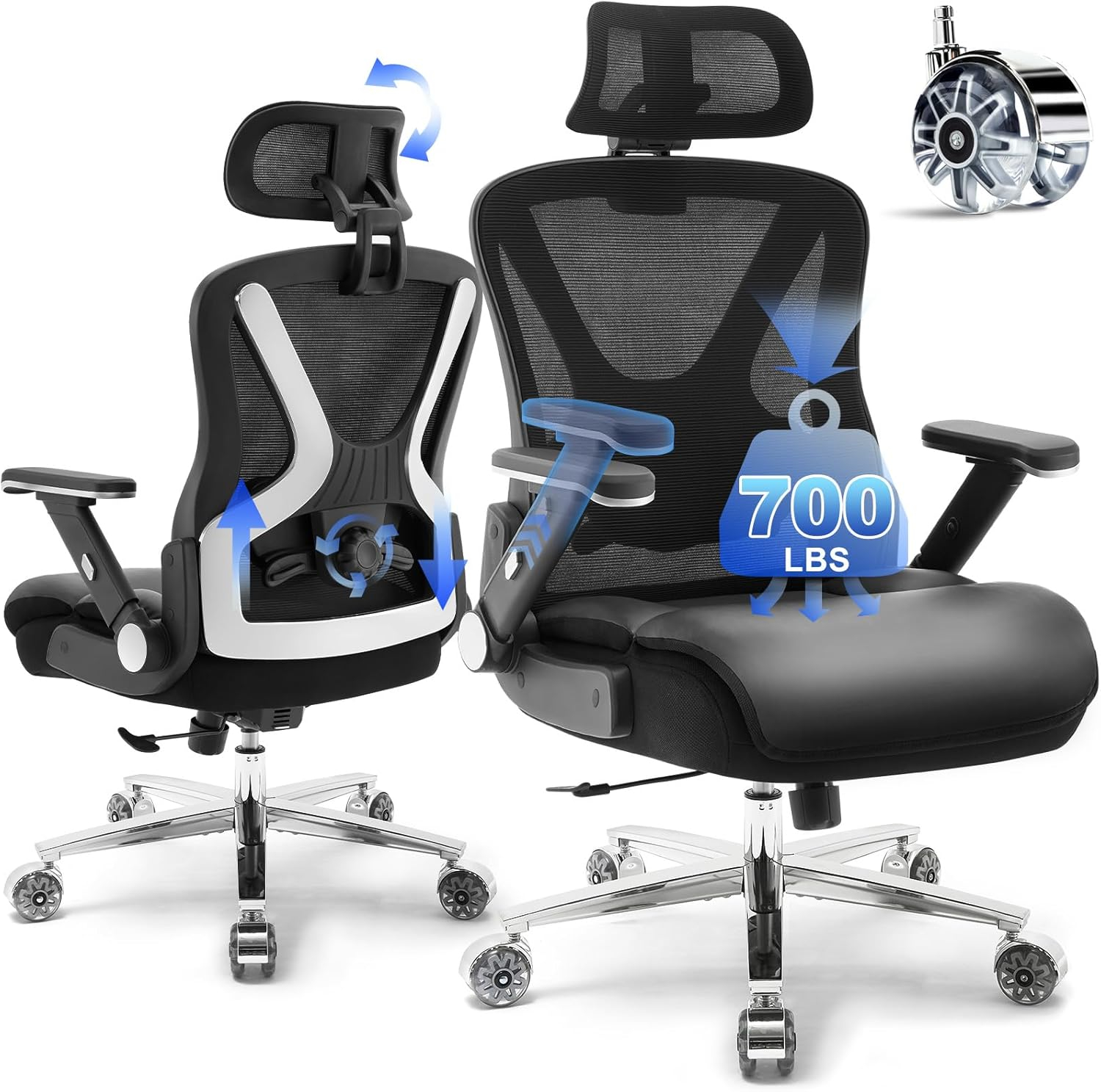 Amazon.com: Estevo Ergonomic Office Chair,Upgrade Big And Tall Office ... in
