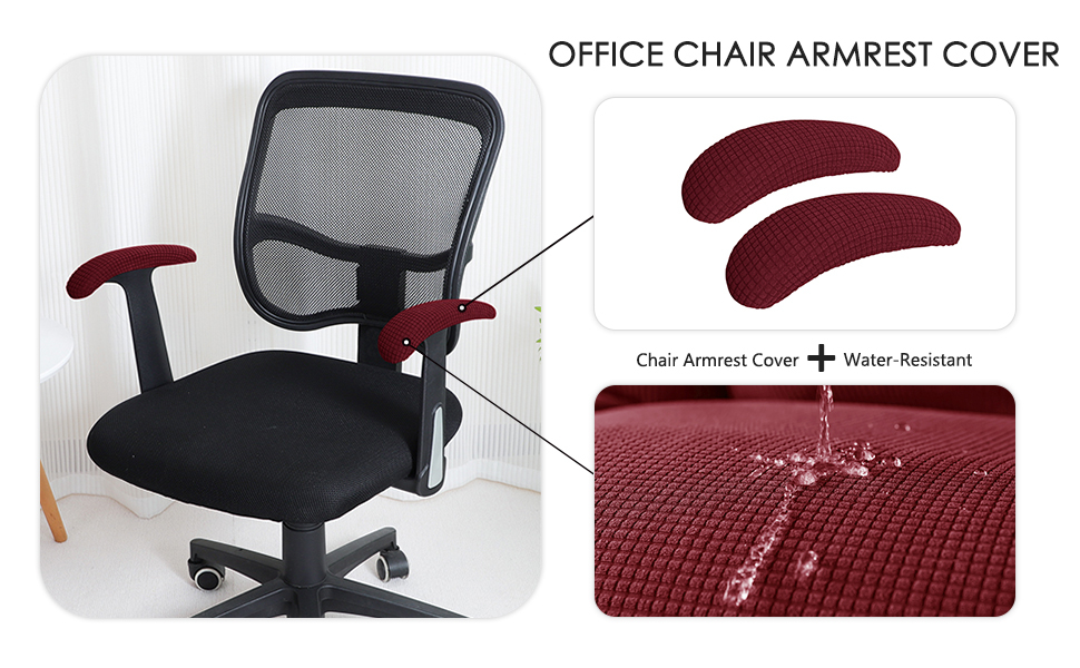 Amazon.com: Forcheer Office Chair Armrest Cover-Elastic Stretchable ... pertaining to