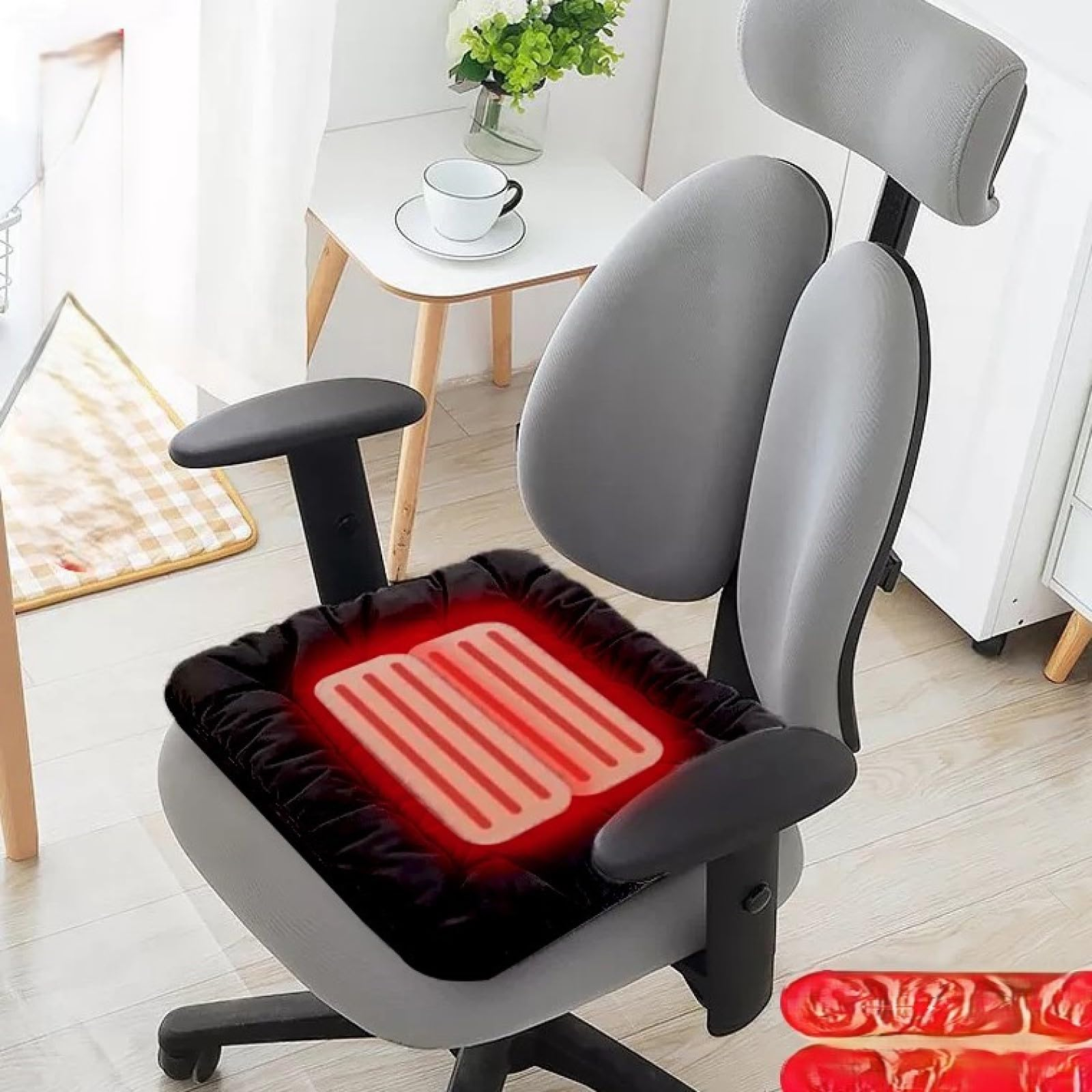 Amazon.com: Heated Seat Cushion, Office Chair Pad For Long Sitting ... inside Office Chair Pads Made Simple Understanding Your Options