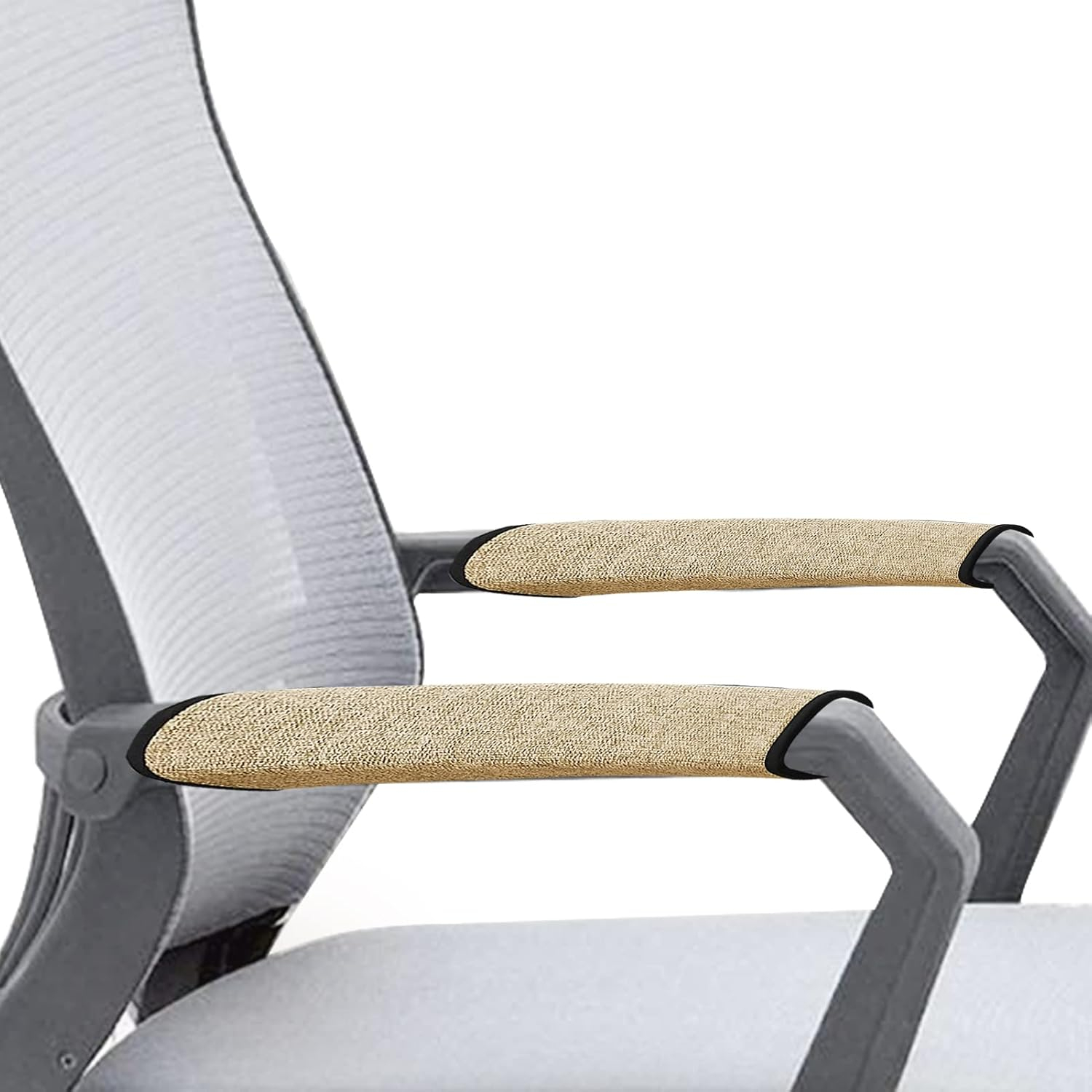 Amazon.com: Ntomtuex Linen Office Chair Arm Covers Computer Chair ... for