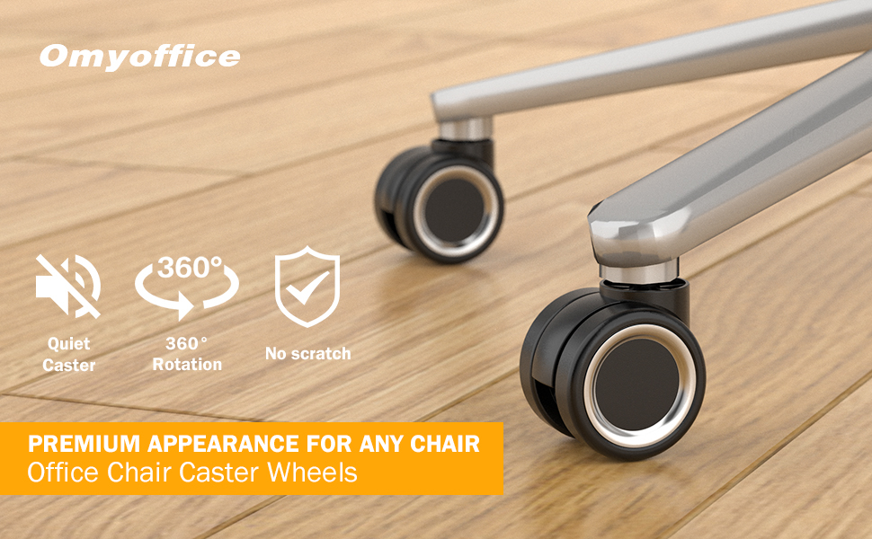 Amazon.com : Office Chair Wheel Safe For All Floor,No Mats Needed,Heavy ... with