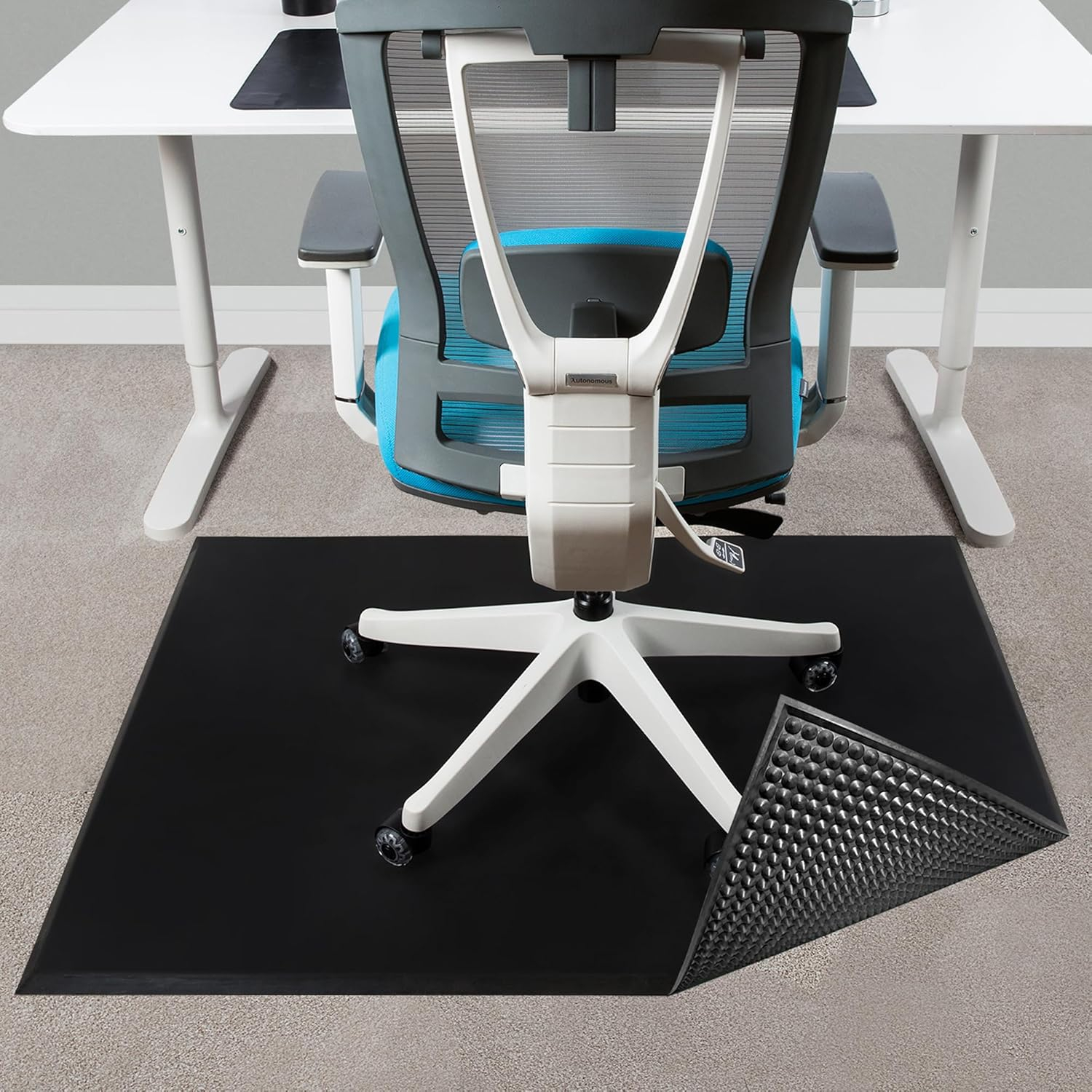 Amazon.com : Spike Lock Heavy-Duty Rubber Office Chair Floor Mat For ... throughout
