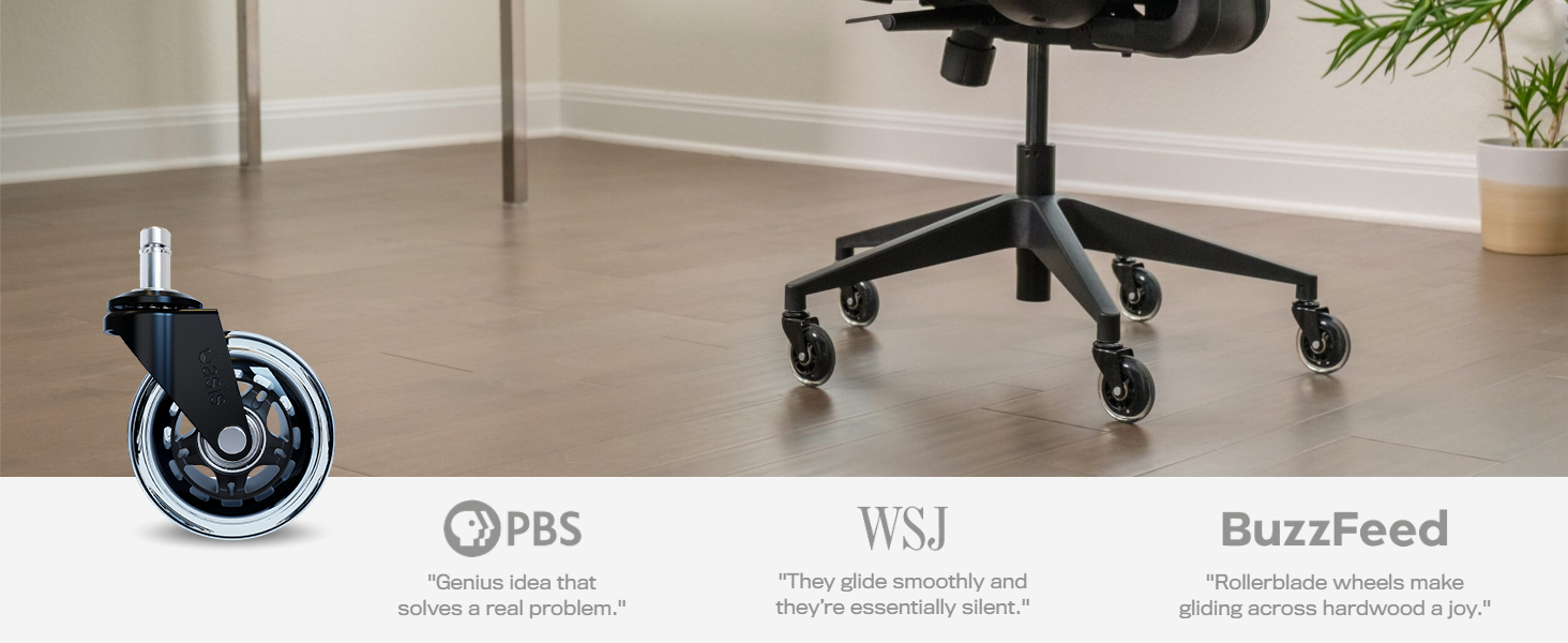 Amazon.com : The Original Rollerblade Office Chair Wheels (As Seen On ... within