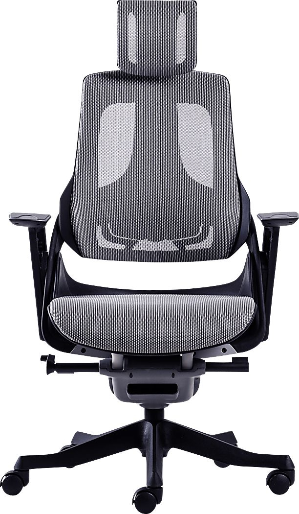 Ambona Gray Fabric Desk Chair | Rooms To Go pertaining to